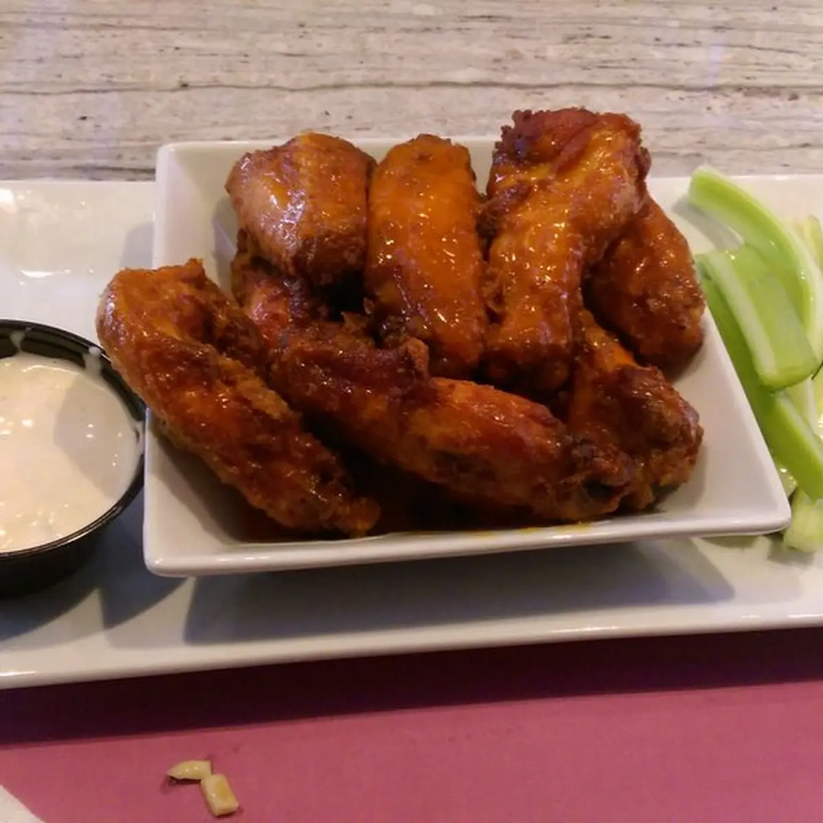 Wing Dings Served with Hot Sauce & Bl Cheese