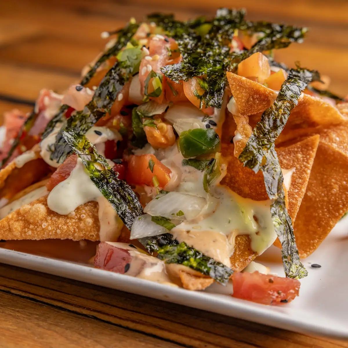 Ahi Poke Nachos
