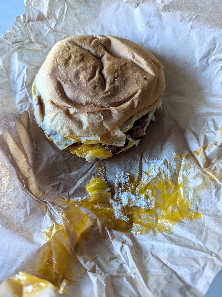 Sticky Bacon and Egg Roll