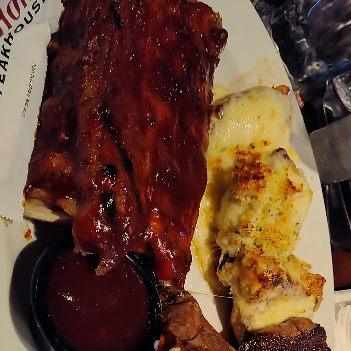 Parmesan Crusted Chicken and Ribs