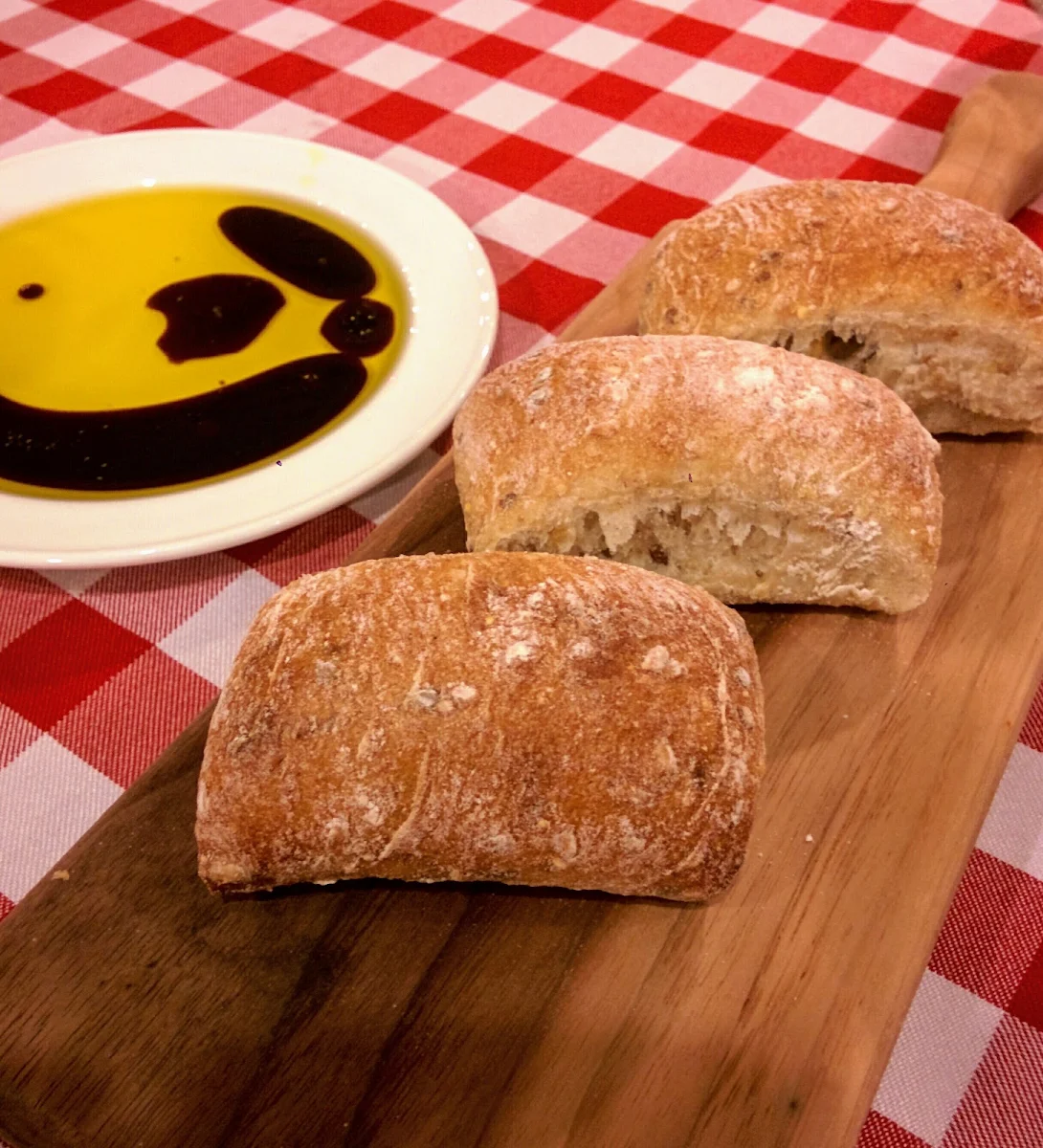 Complementary Bread with Olive Oil and Balsamic Vinegar, Farina Ristorante