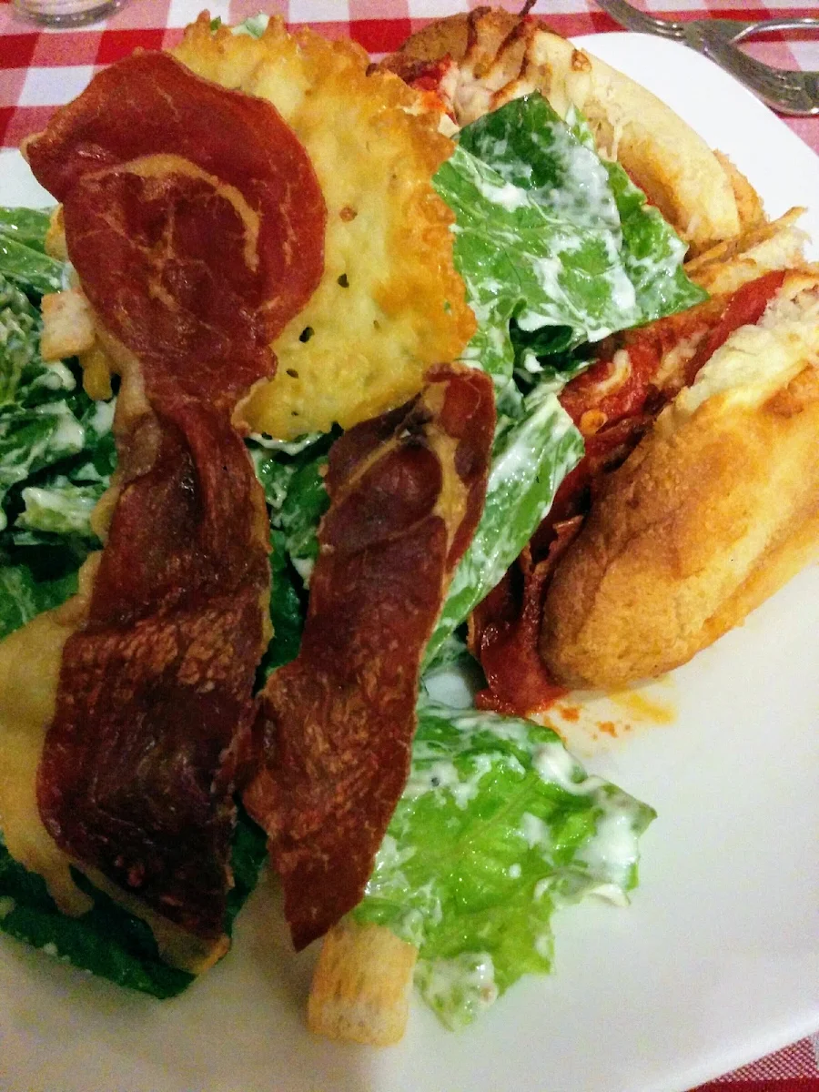 Meatball Sub with Caesar Salad, Farina Ristorante
