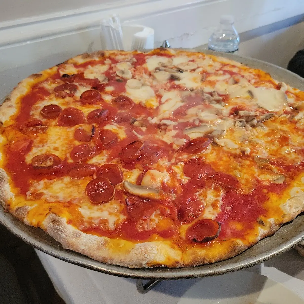Pepperoni and Mushroom Pizza