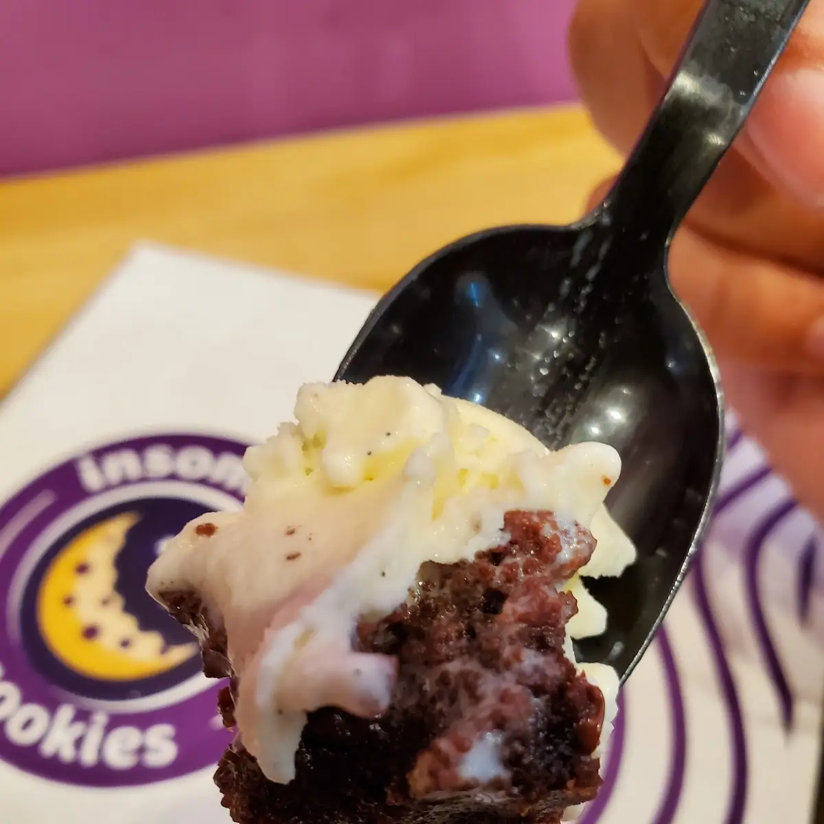 Brownie with Vanilla Ice Cream