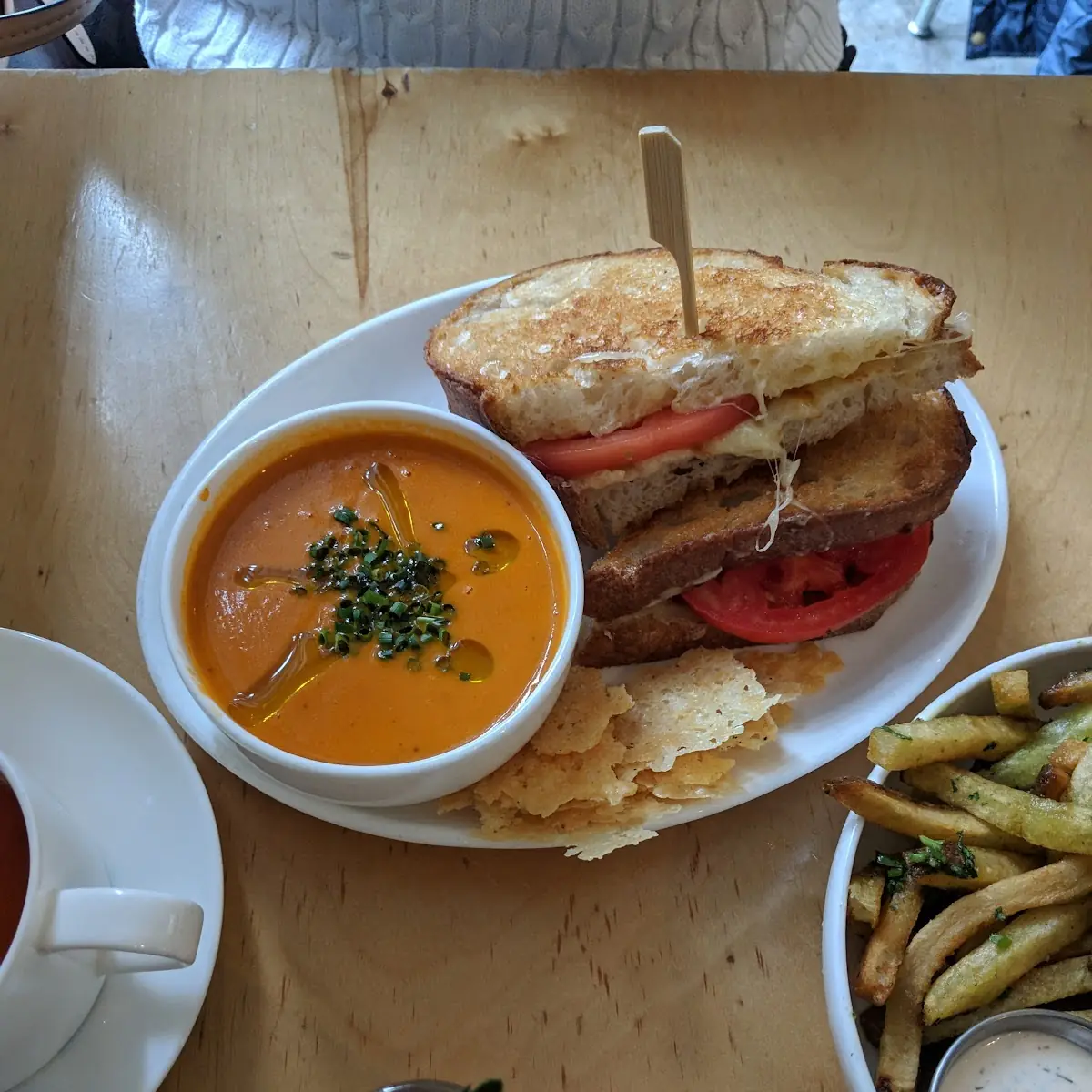 Grilled Cheese and Tomato Bisque