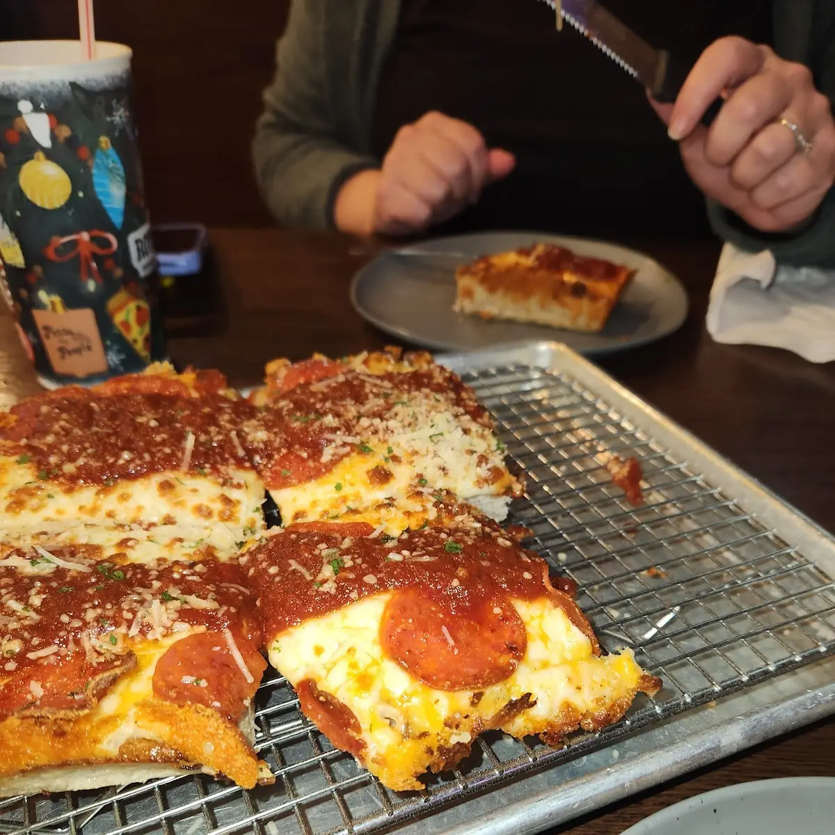 Detroit Pizza Pepperoni