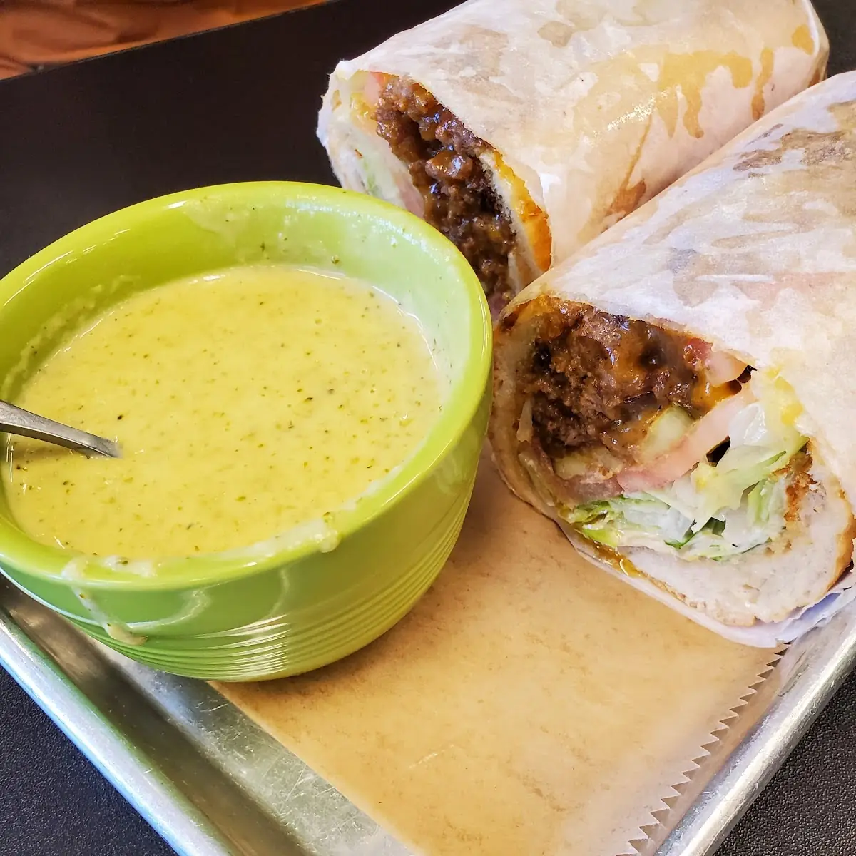 Miles' Chopped Cheese with Broccoli Cheddar Soup