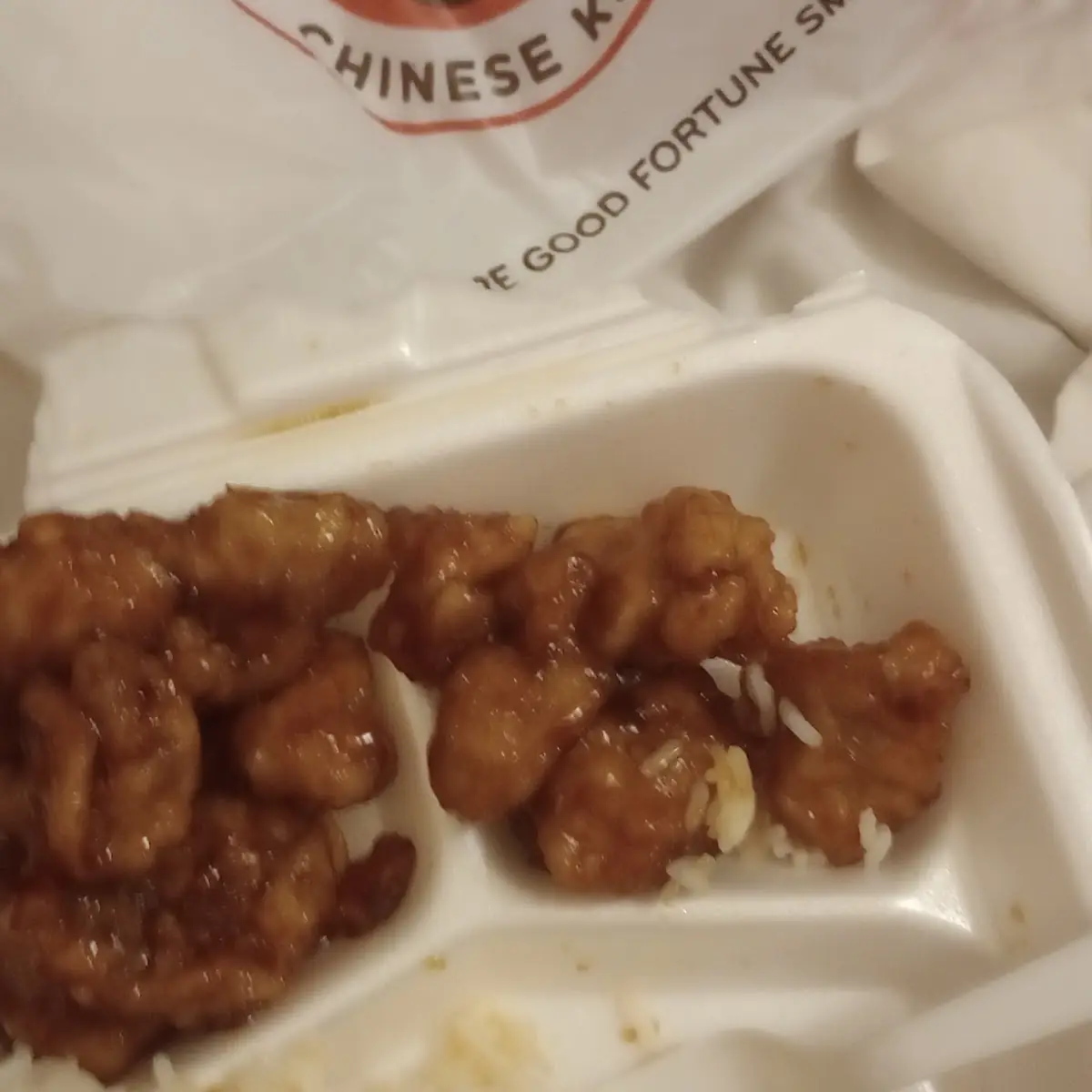 Orange Chicken and White Rice