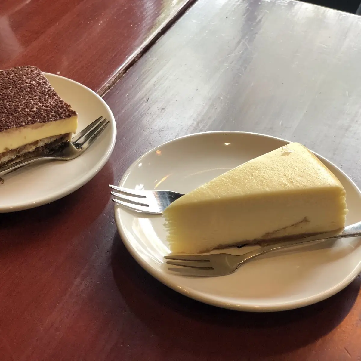 Tiramisu and Cheese Cake