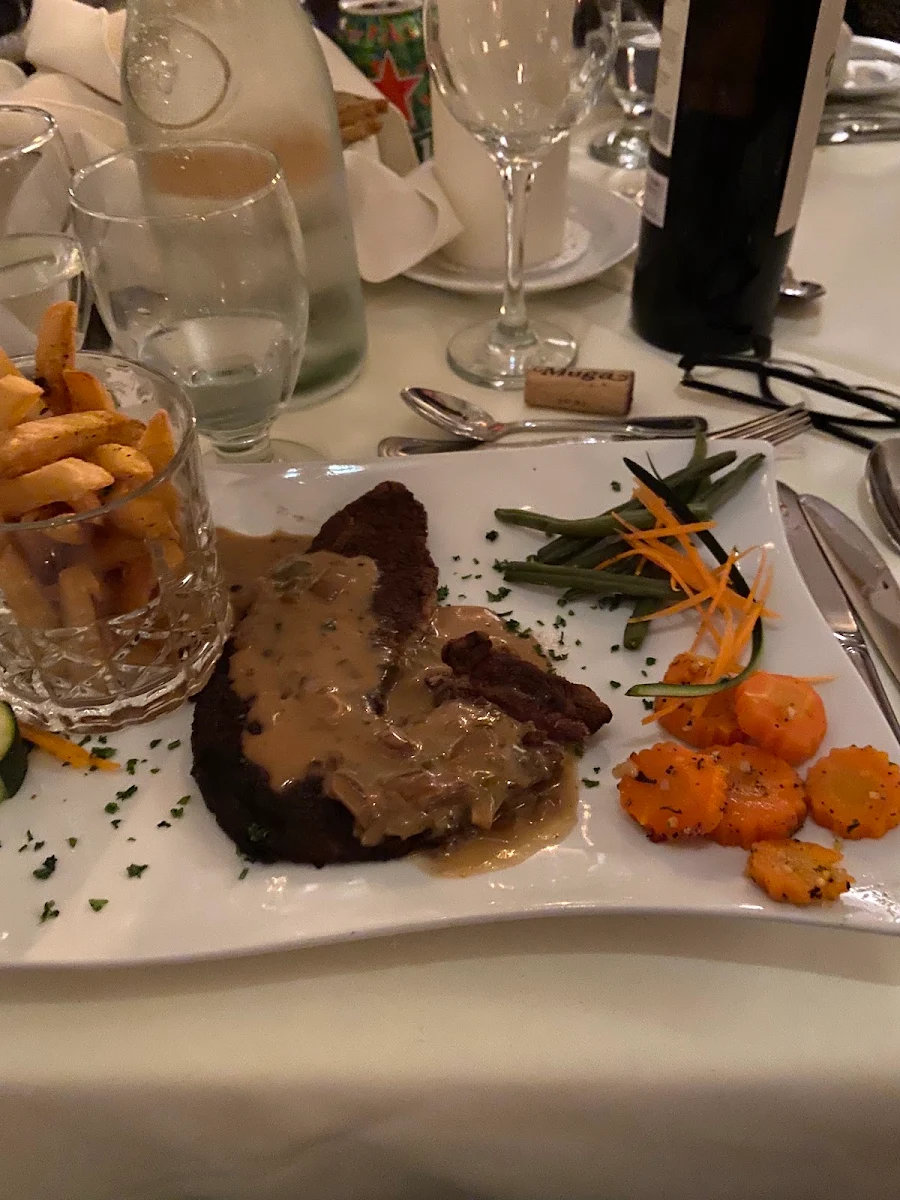 Foie de Veau A L’échalote, Restaurant Le Parvis Du Vieux Clocher