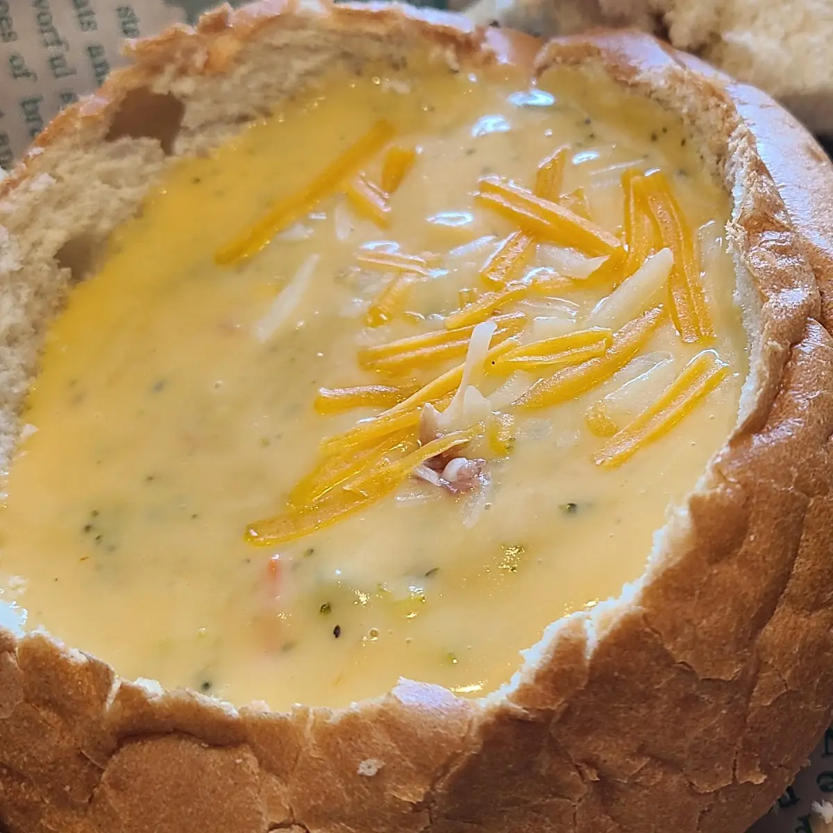 Broccoli Cheddar Bread Bowl