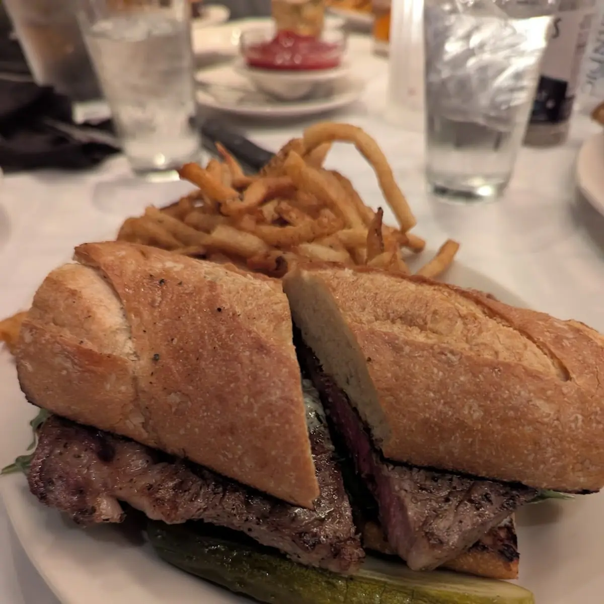 Prime Rib-Eye Steak Sandwich