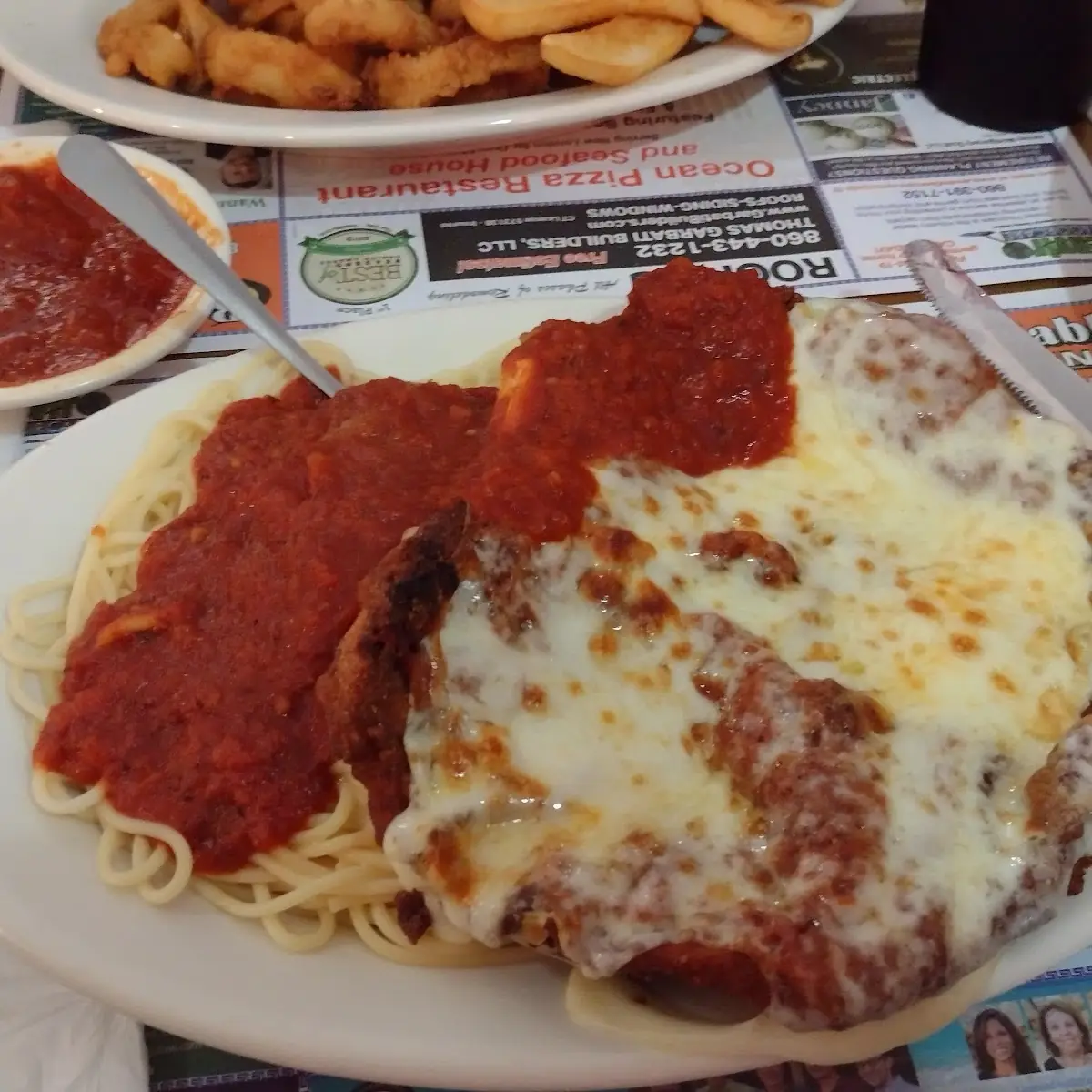 Chicken Parmesan with Spaghetti