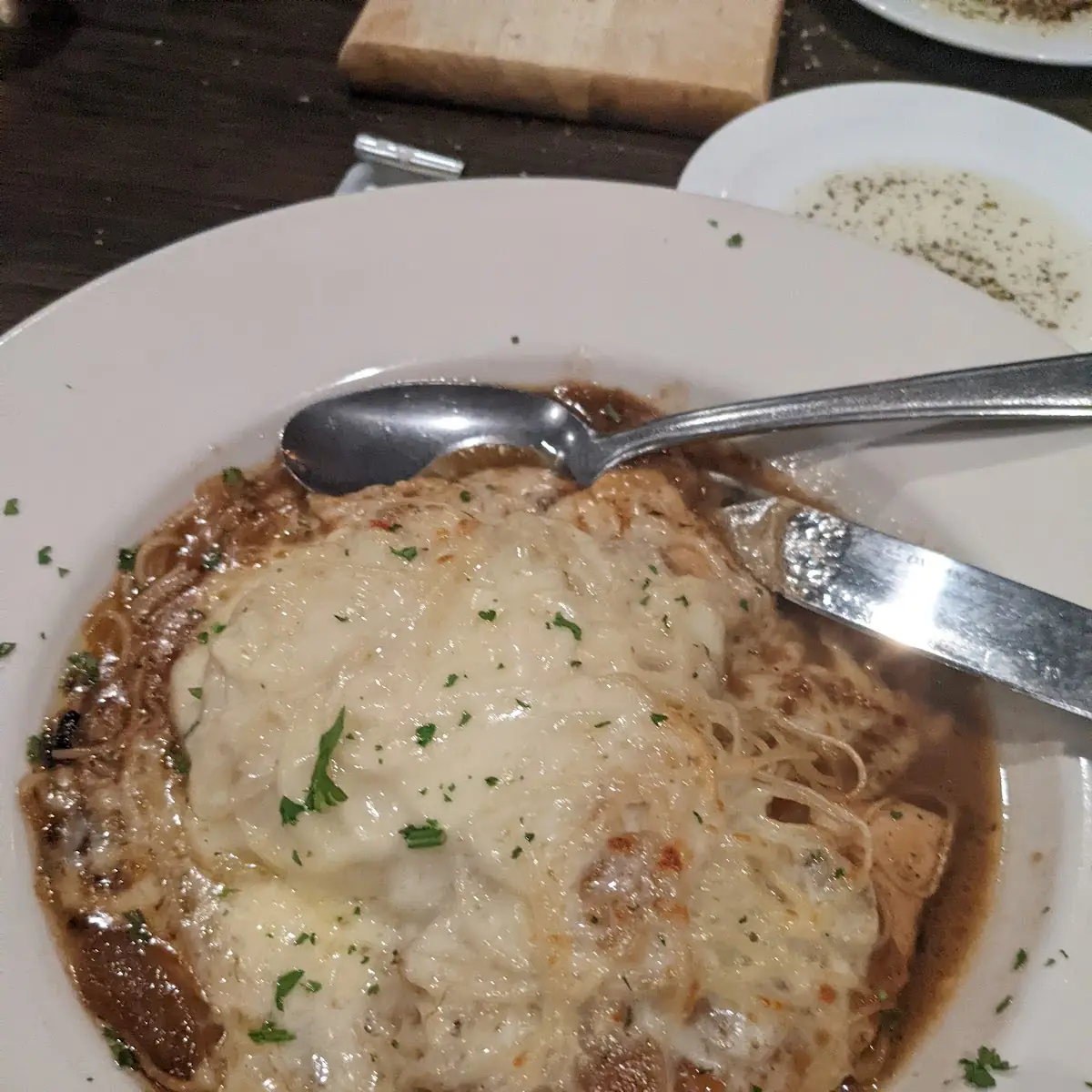 French Onion Chicken Parmigiana