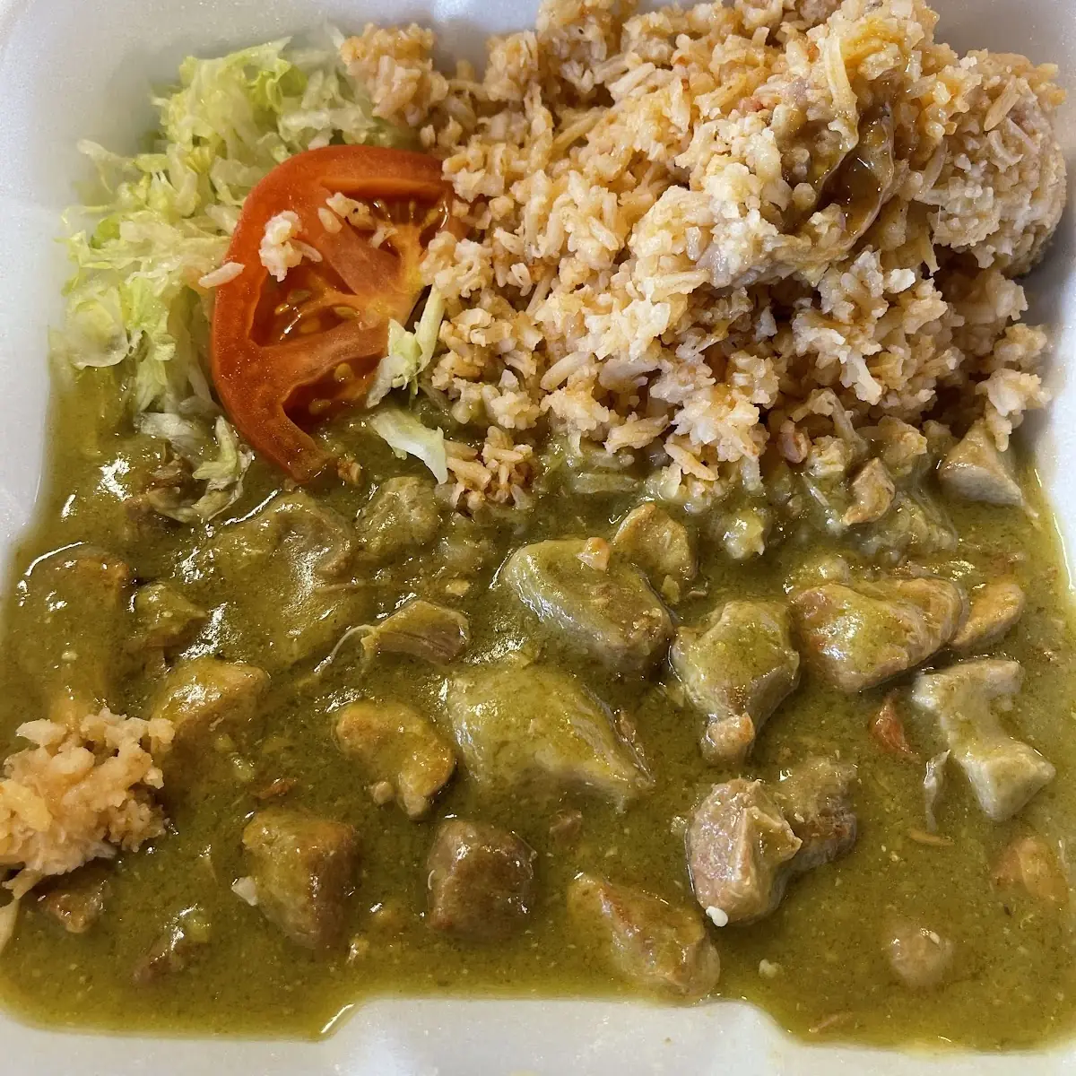 Chile Verde Plate