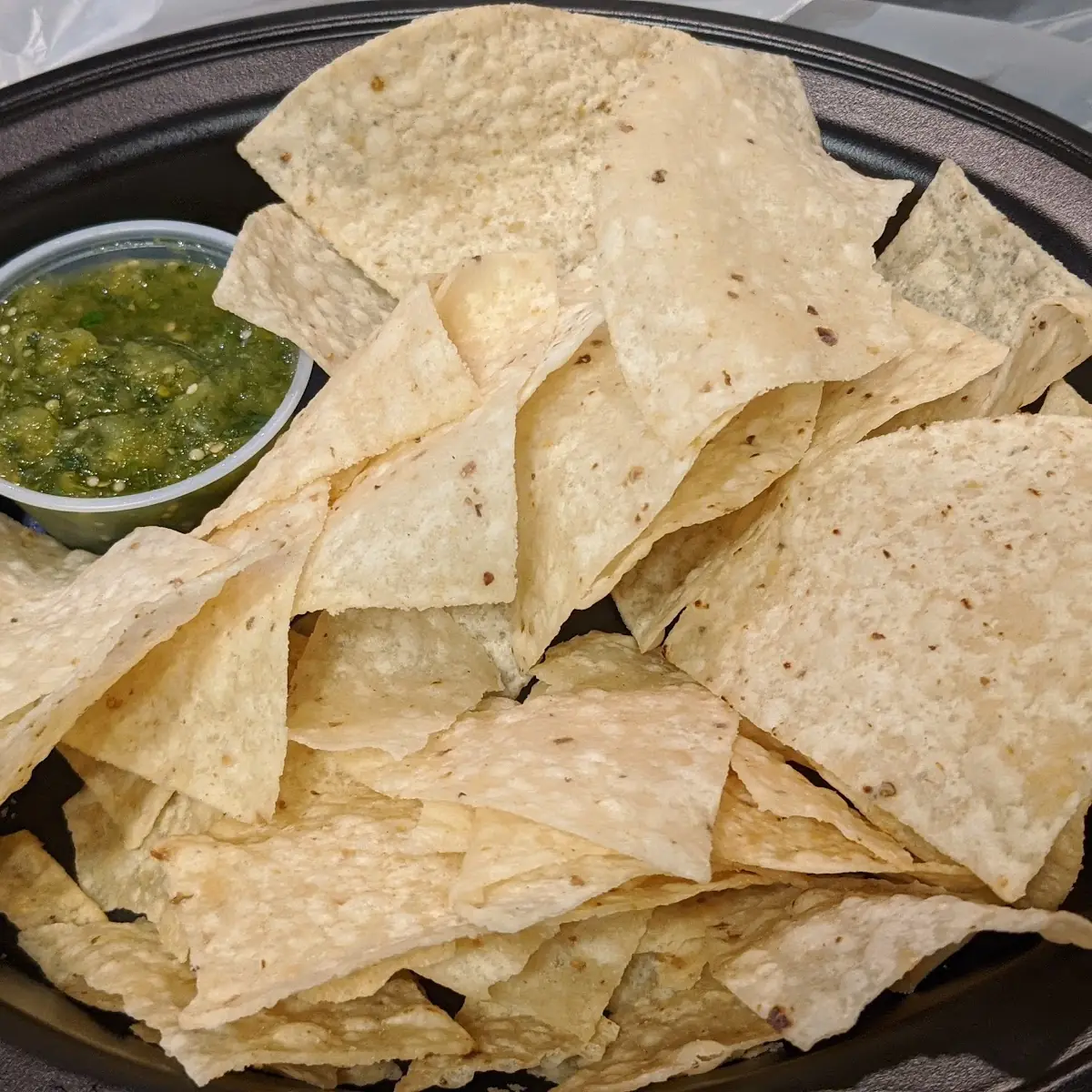 Nachos and Salsa Verde