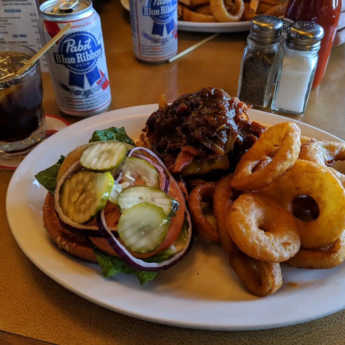 Onion Rings with BBQ Sauce