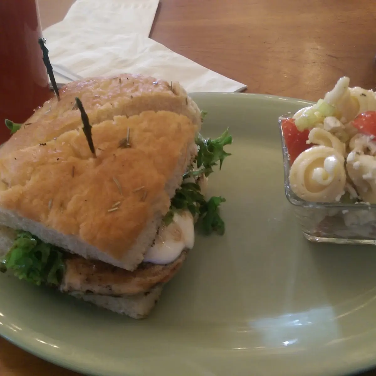 Grilled Chicken Pesto Sandwich