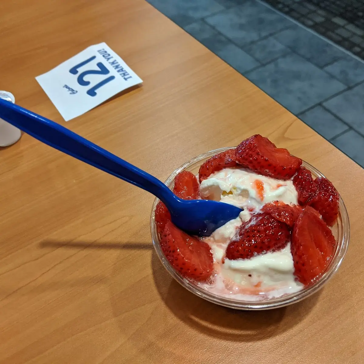 Vanilla Custard with Strawberries