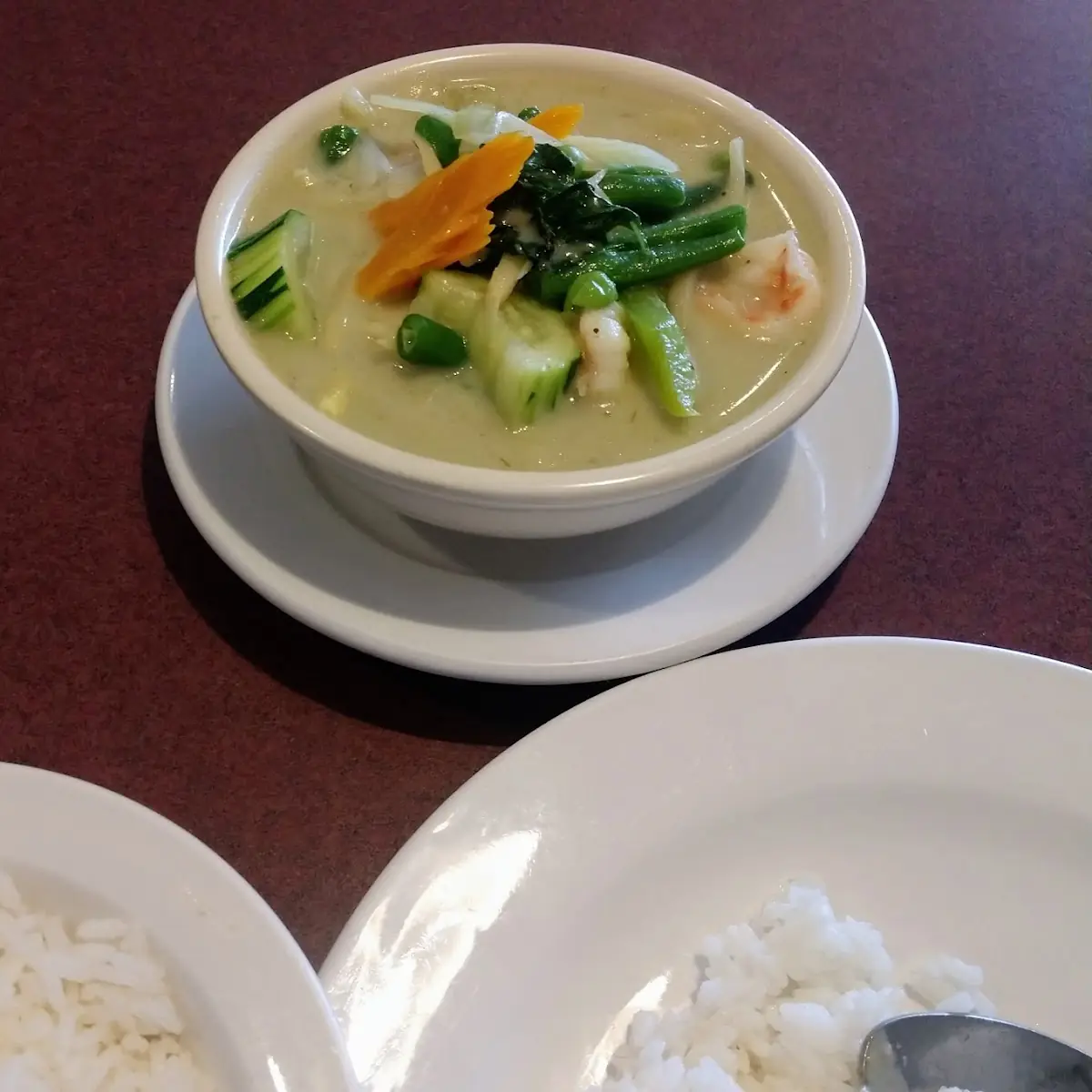 Green Curry with Shrimp