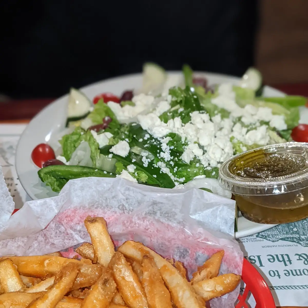 Fries and Salad