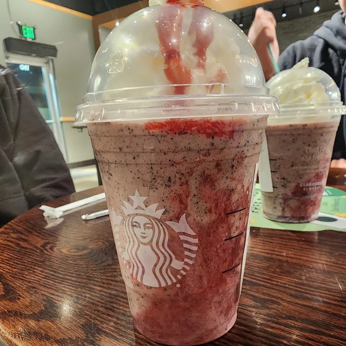 Chocolate Covered Strawberry Frappe
