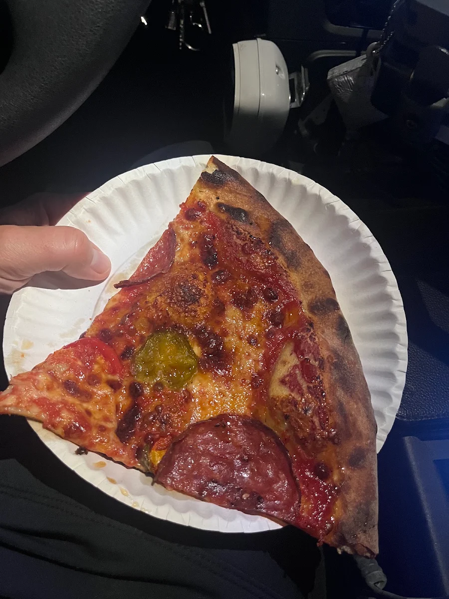 Pepperoni Pizza Slice on Plate