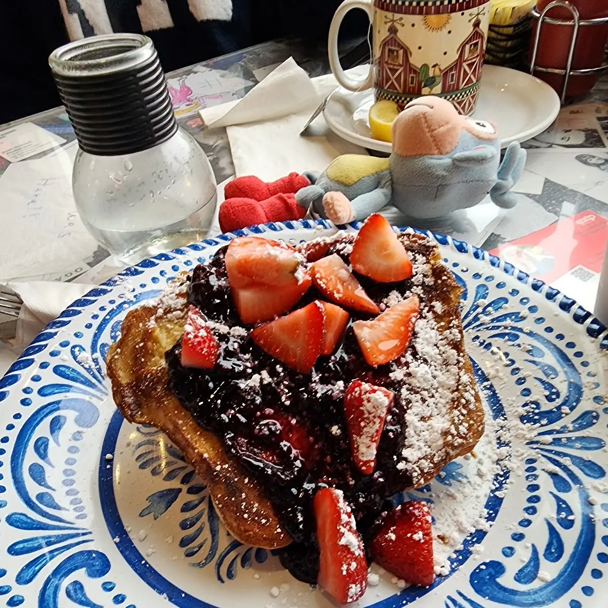 Stuffed French Toast with Marionberry Compote