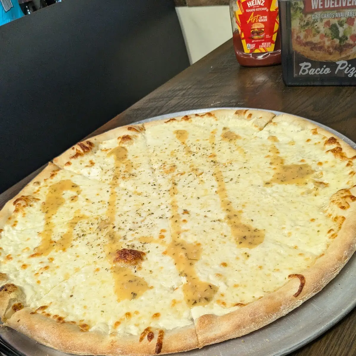 White Four Cheese Pizza
