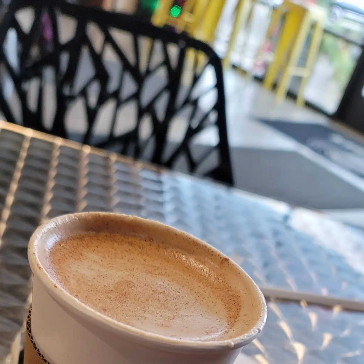 Mocha Latte and Blueberry Muffin