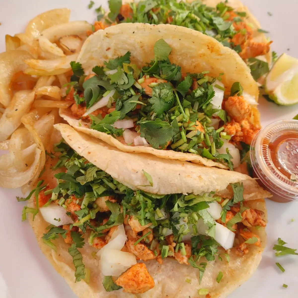 Chicken Tacos w Rice & Beans