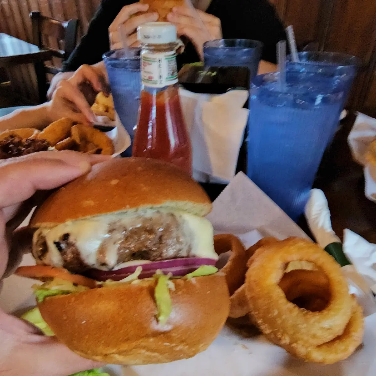 Chili Cheese Burger with American Cheese