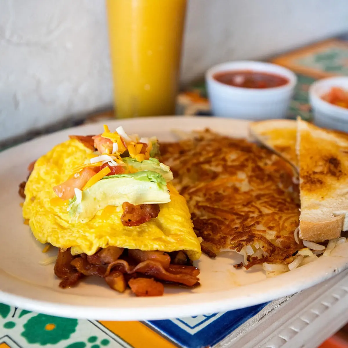 2 Eggs Hash Browns & Toast