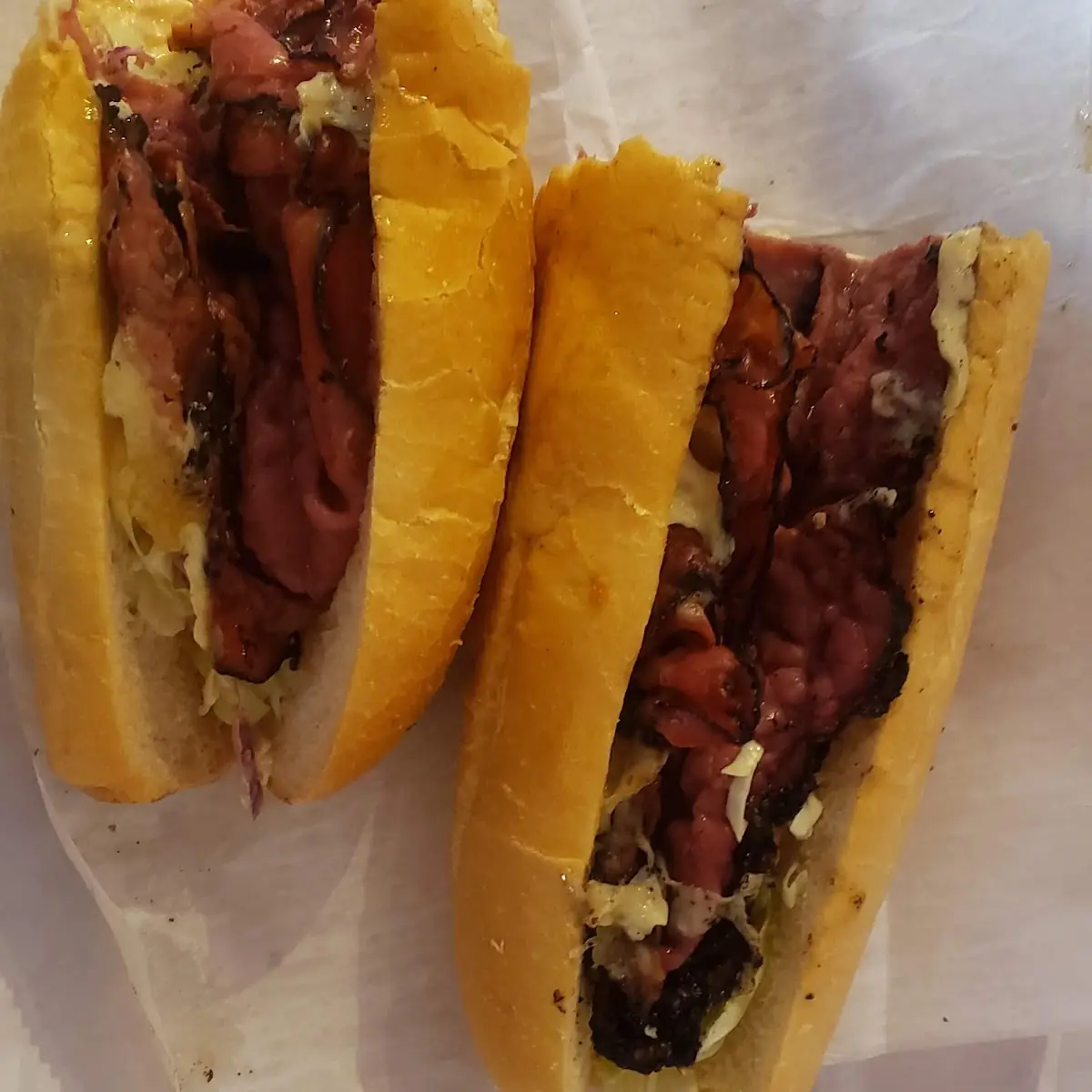 Hot Pastrami Sandwich