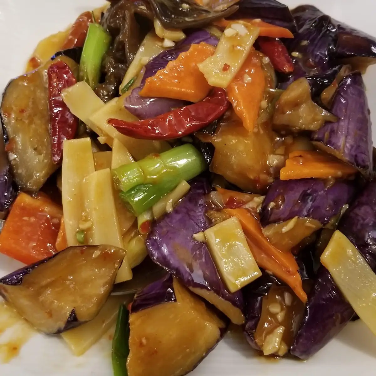 Eggplant w Mandarin Sauce
