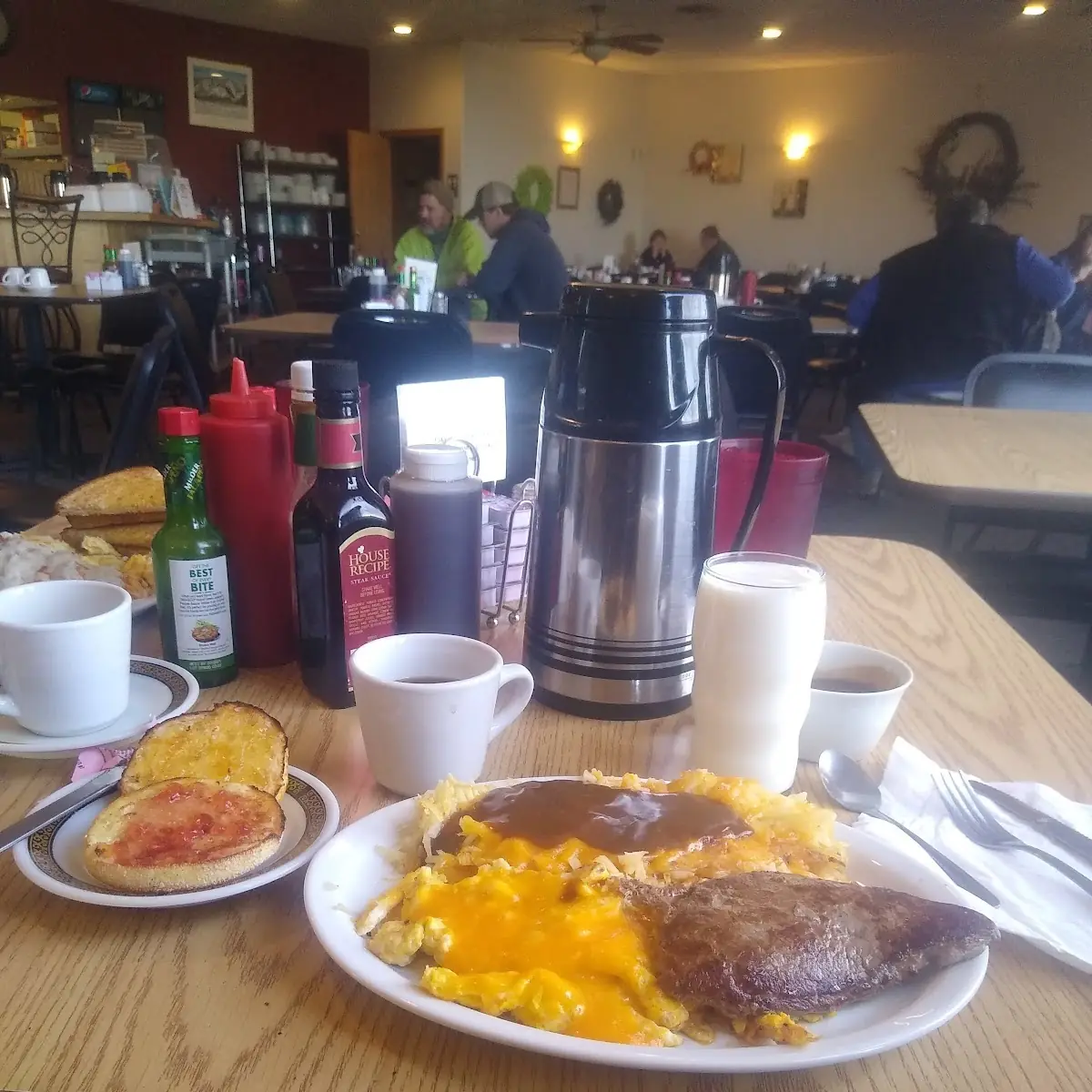 Steak Eggs and Hash Browns