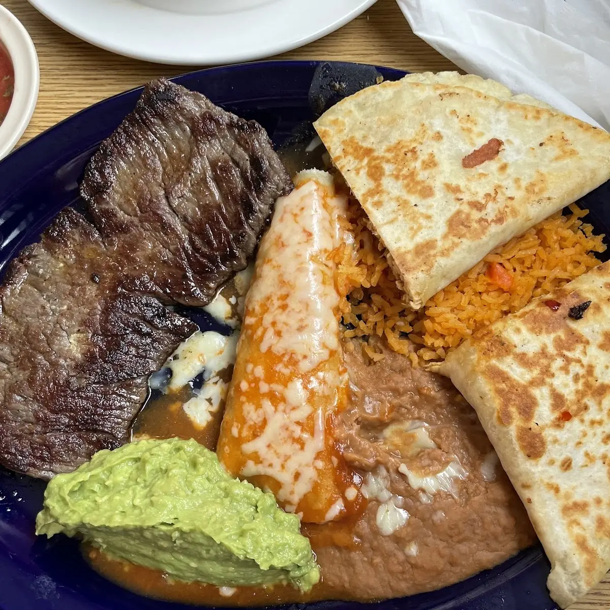 Chicken Quesadilla Rice Beans