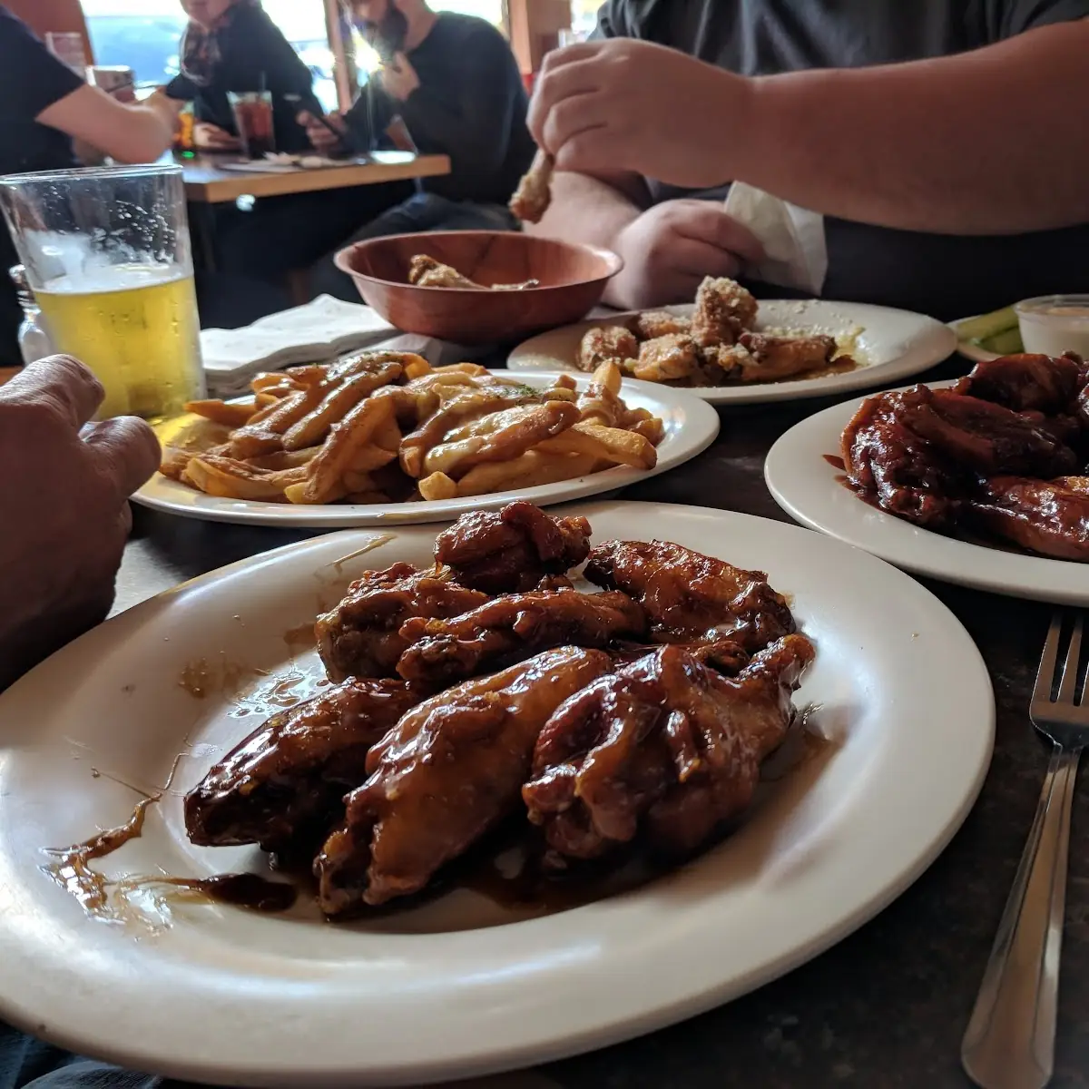 Barbeque Chicken Wings Garlic Parmesan Chicken Wings Poutine