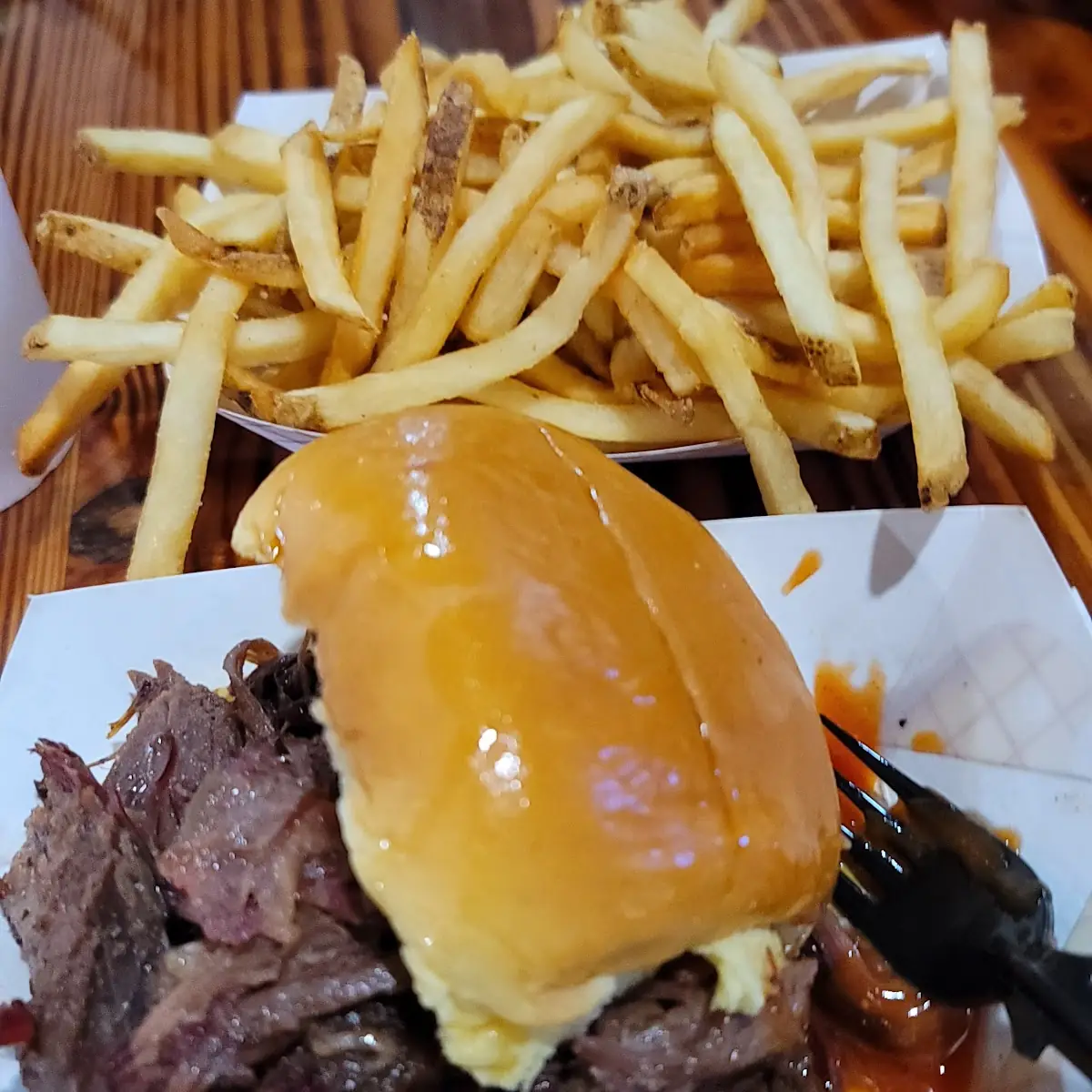 Wagyu Pulled Pork Sandwich