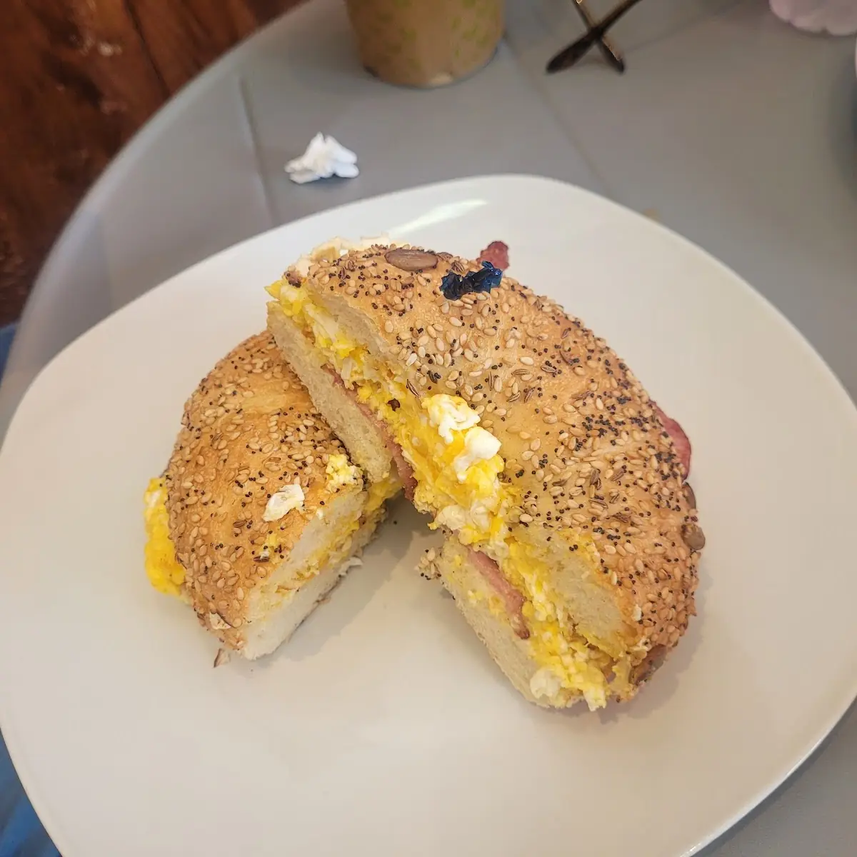 Bacon Egg Bagel Sandwich