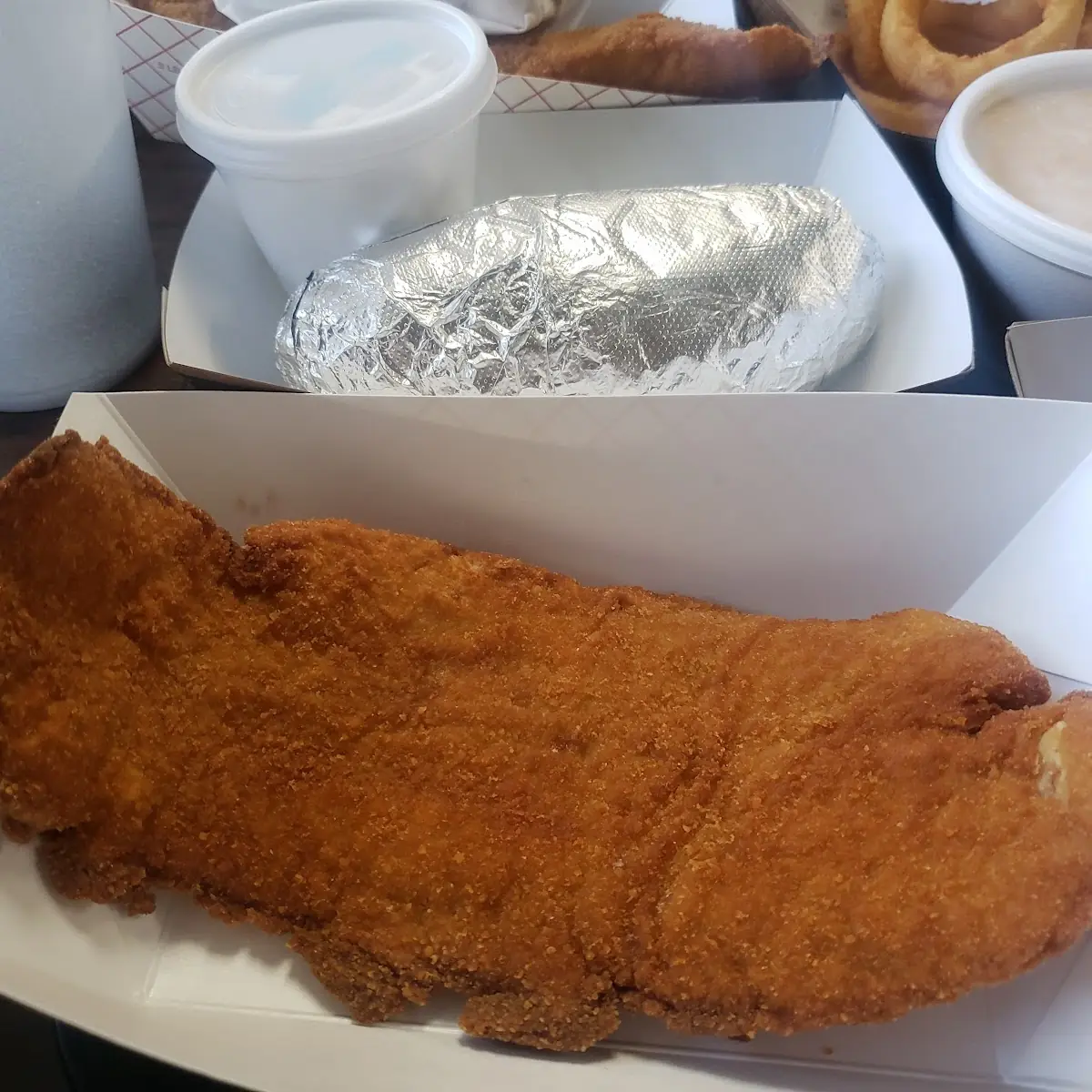 Catfish and Baked Potato