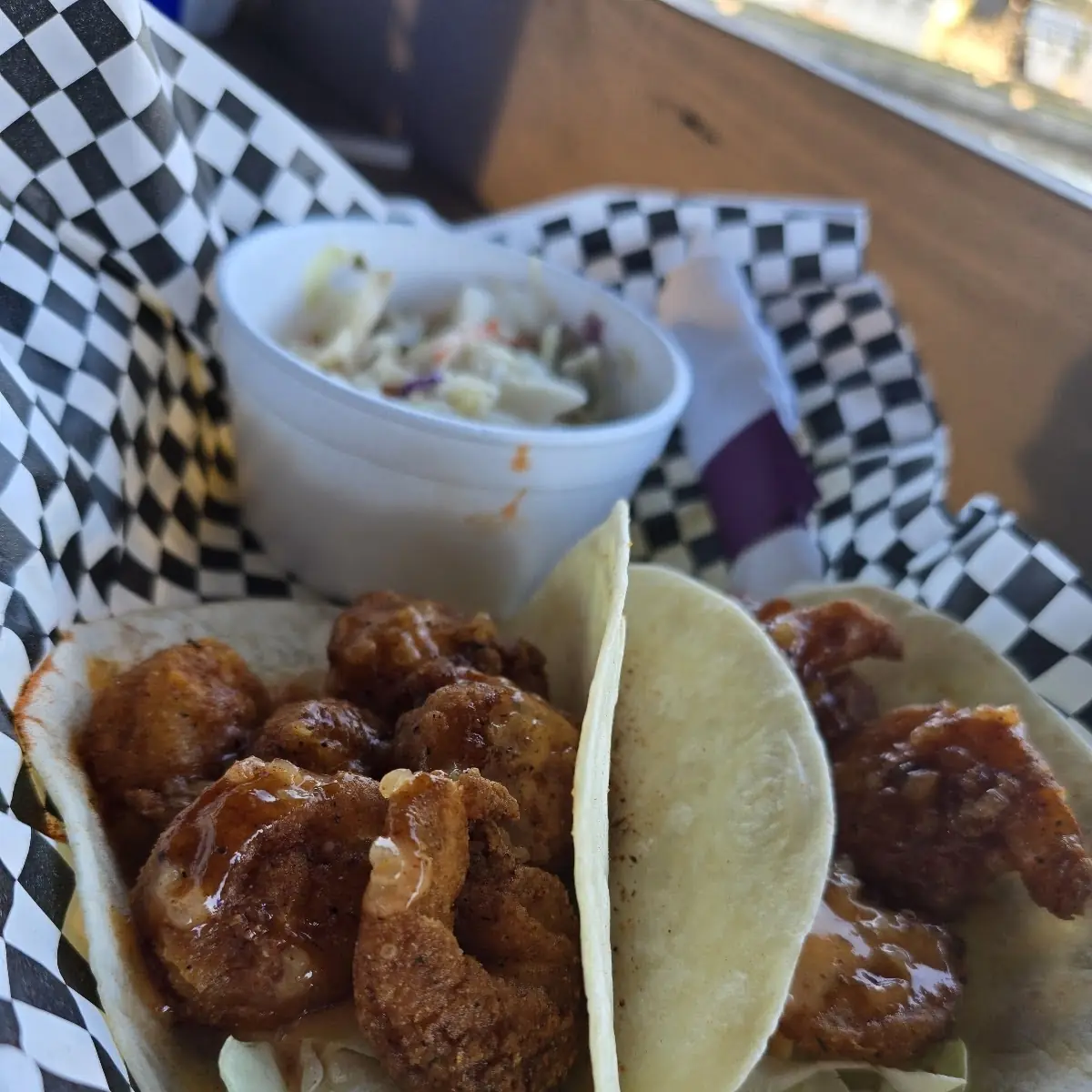 Grilled Shrimp Taco Came Out Fried