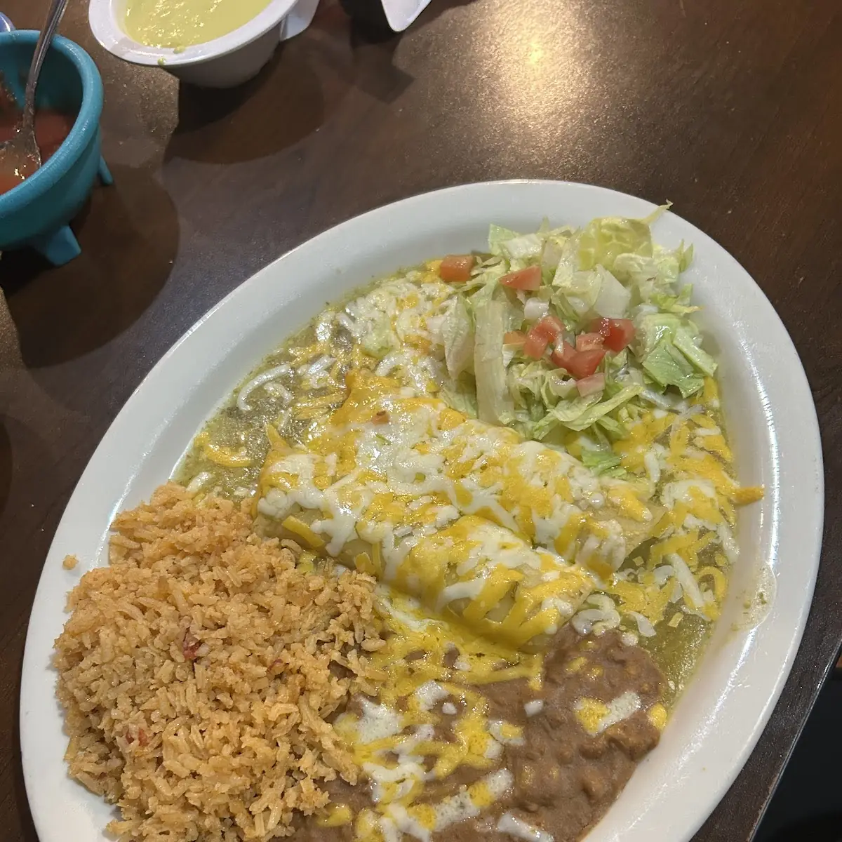 Crispy Taco w Rice & Beans