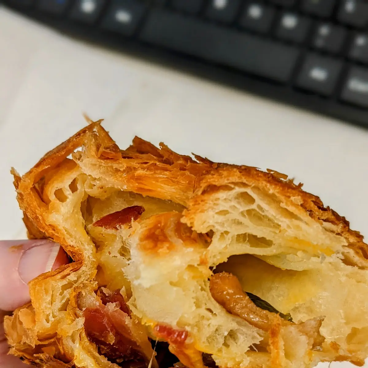 Bacon Cheddar Jalapeno Croissant