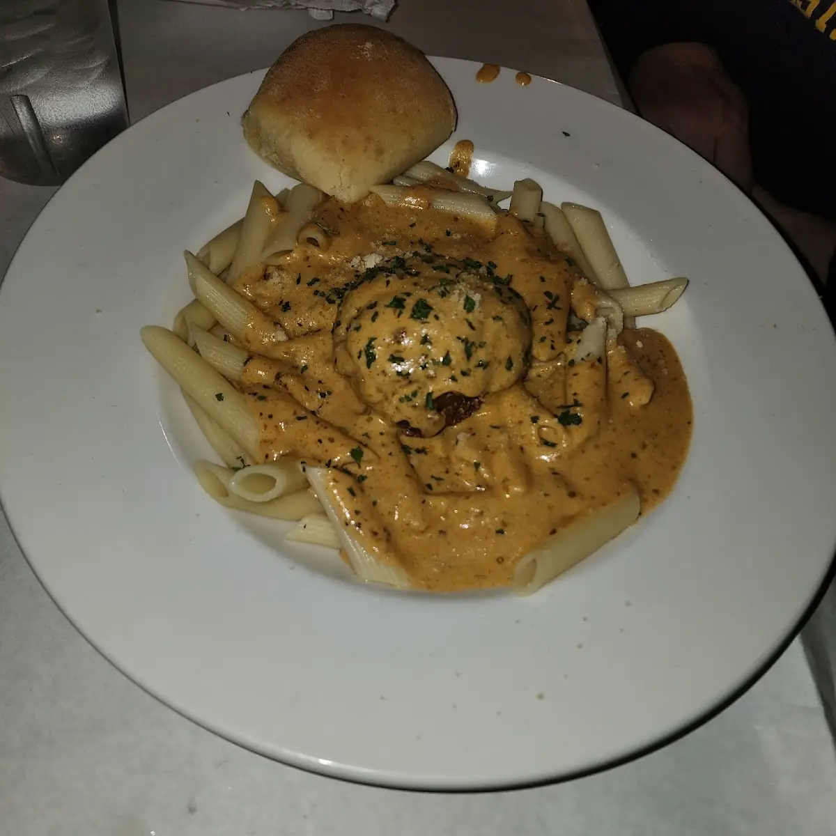 Crab Cake Pasta