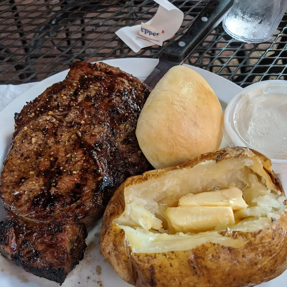 Ribeye Steak Baked Potato