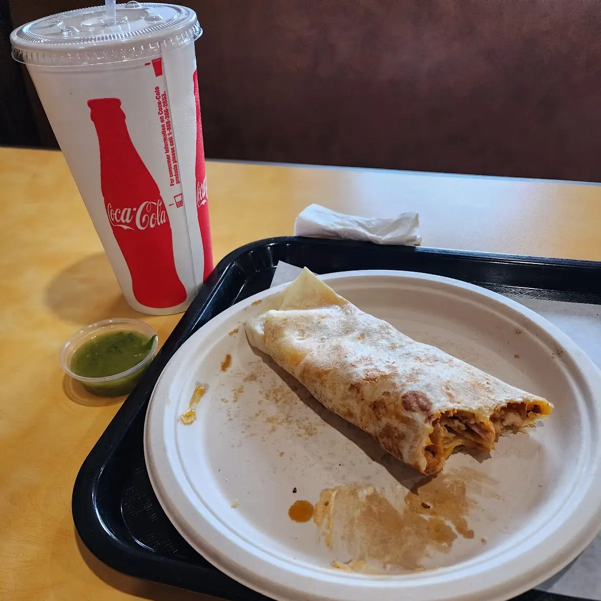 Chipotle Chicken Burrito & a Coke