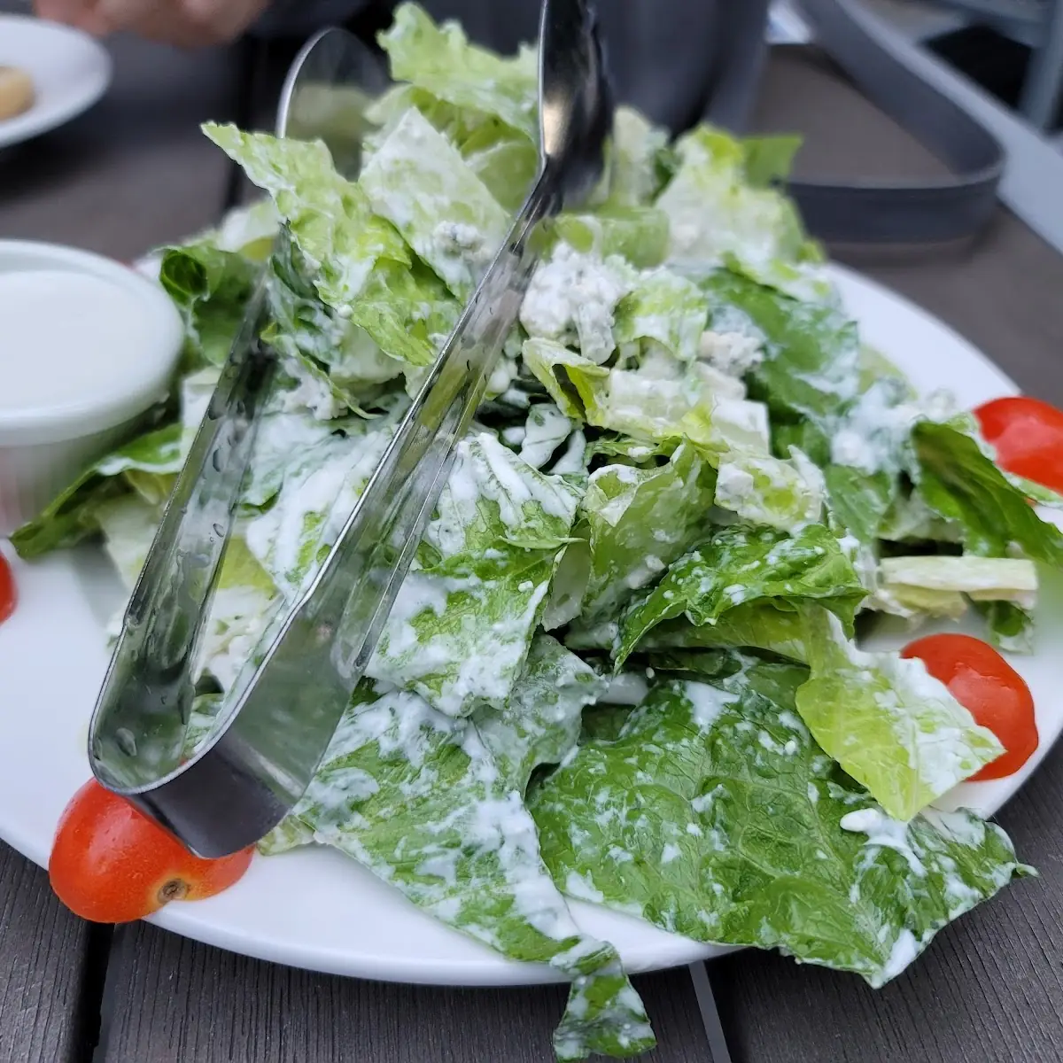 Salad with Blue Cheese Dressing