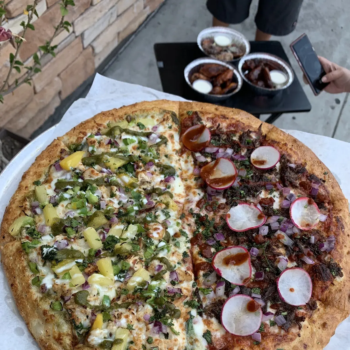 Split Lebanese with Veggie Pizza