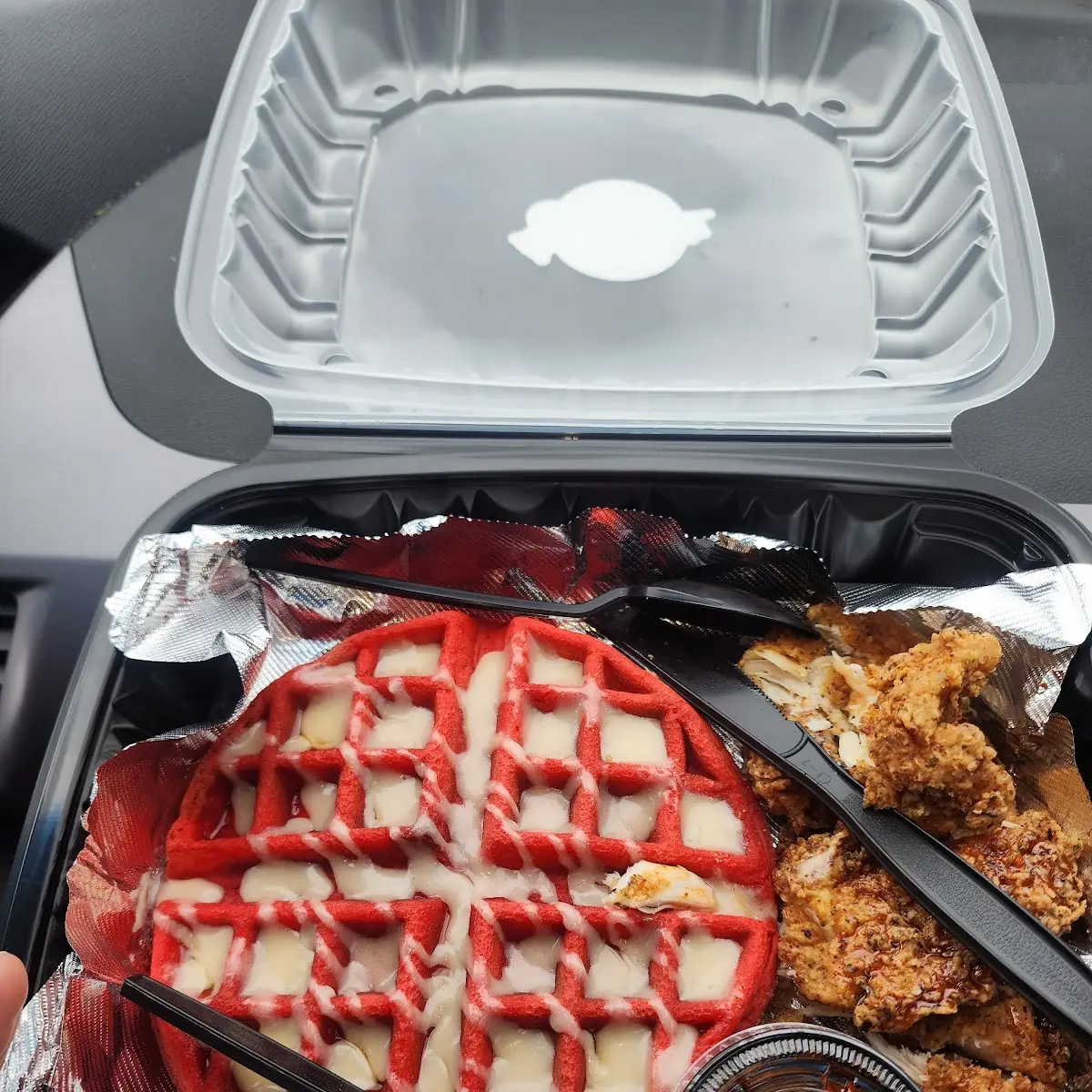 Red Velvet Chicken and Waffles